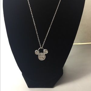 Silver Mickey Mouse Necklace